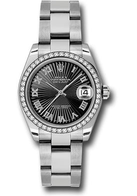 Rolex Steel, WG, & Diamond Datejust - 31mm - Mid-Size #178384 bksbro