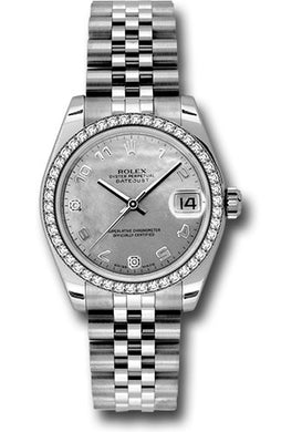 Rolex Steel, WG, & Diamond Datejust - 31mm - Mid-Size #178384 wgdmdaj