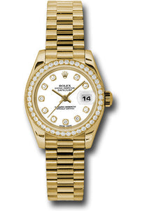 Rolex 18k YG Datejust President 26mm #179138 wdp