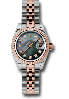 Rolex Steel and 18k RG Datejust -26mm #179171 dkmdj