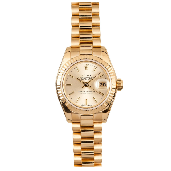 Rolex ladies president model # 179178 Champagne Dial