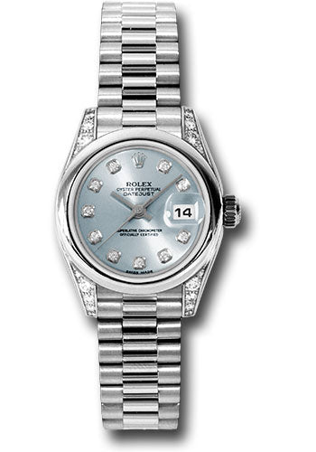Rolex platinum ladies president, model # 179296 gbdp