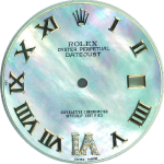 Custom blue/green lagoon MOP w/ Pave VI 31mm Mid-Size