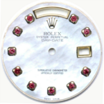 Custom White MOP w/ Rubies 36mm Day-Date