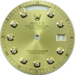 Custom Champagne Round Dia. 36mm Day-Date