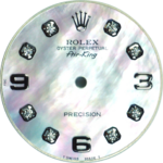 Custom white sky mother of pearl diamond dial for Rolex Air-King