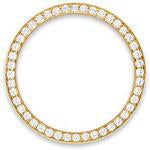 Custom 18k rose gold 1.5ct diamond bezel for 36mm Rolex