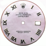 Custom baby pink mother of pearl roman dial for Rolex men's watch