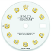 Custom white diamond dial for ladies Rolex