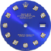 Custom royal blue diamond dial for ladies Rolex