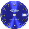 Custom deep ocean blue roman numeral dial for ladies Rolex