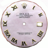 Custom baby pink mother of pearl roman dial