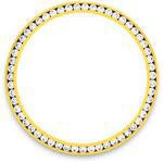 Custom 18k yellow gold 1.5ct diamond bezel for men's Rolex
