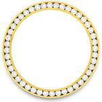 Custom 18k yellow gold 2.5ct diamond bezel for men's Rolex