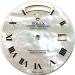 Custom white fluffy cloud mother of pearl  roman dial 36mm Day-Date
