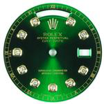 Custom green lantern diamond dial. 36mm Day-Date