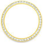 Custom 18k yellow gold princess 3ct diamond bezel for men's Rolex